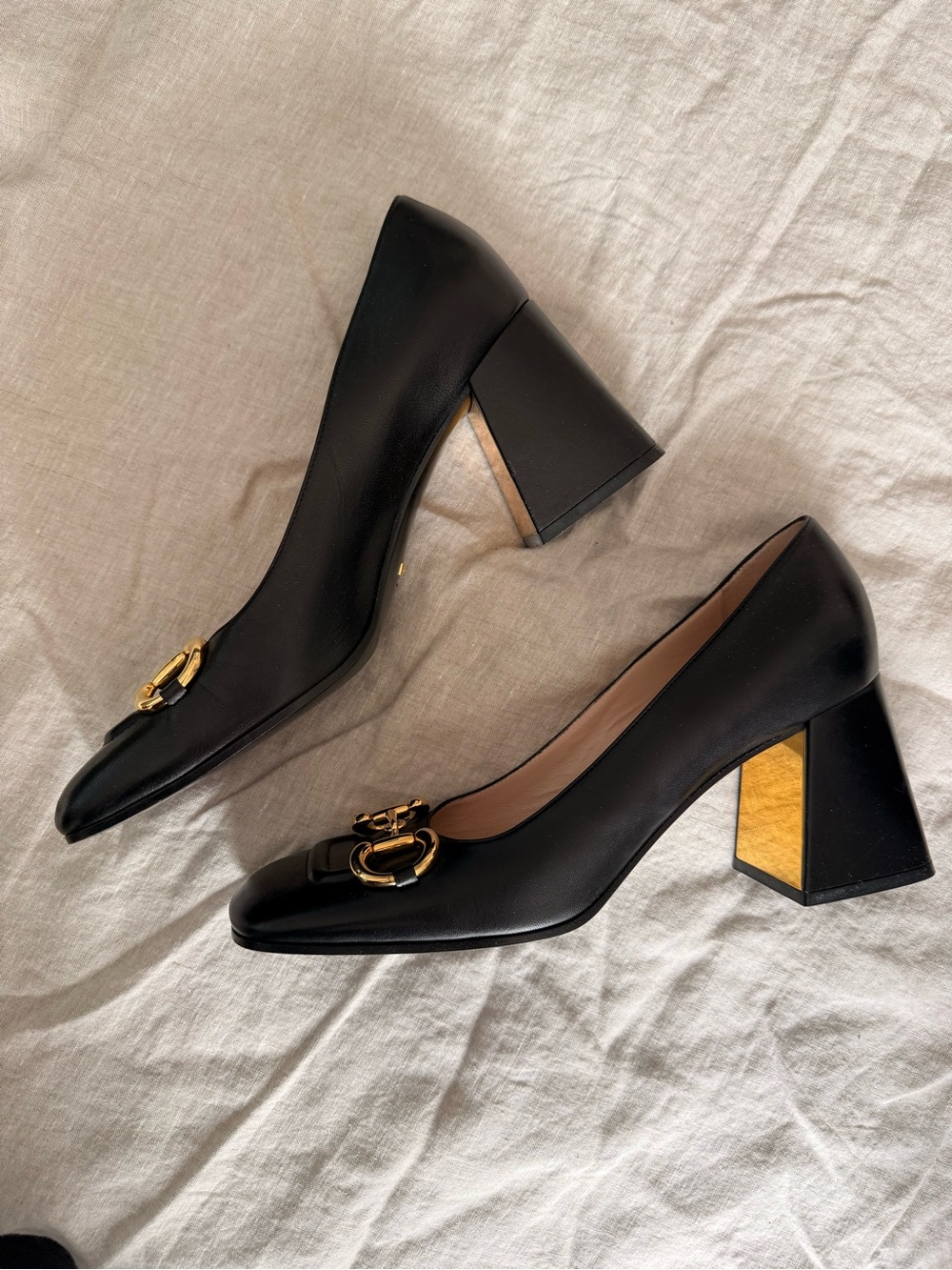 GUCCI Malaga Kid Horsebit 75mm Pumps 41 Black - Picture 2 of 6